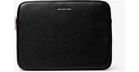 pochette macbook pro michael kors|michael kors pebbled laptop case.